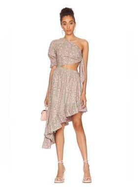 Floral Asymmetrical Dress